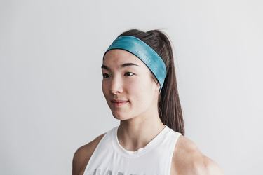 Nobull Headband 2" Tie-Dye Women's Headband Blue | Australia (TM2710)